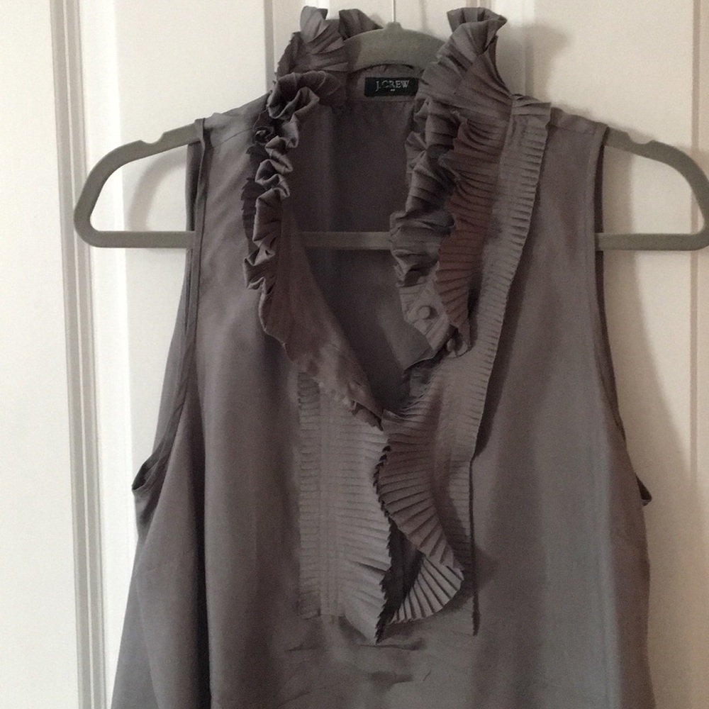 Jcrew sleeveless silk blouse